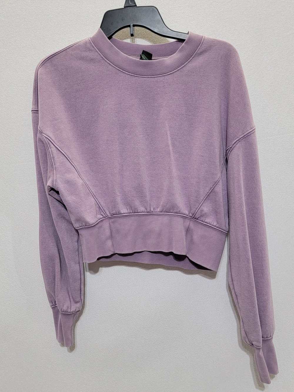 wild fable Lavender Cropped Crewneck Sweatshirt